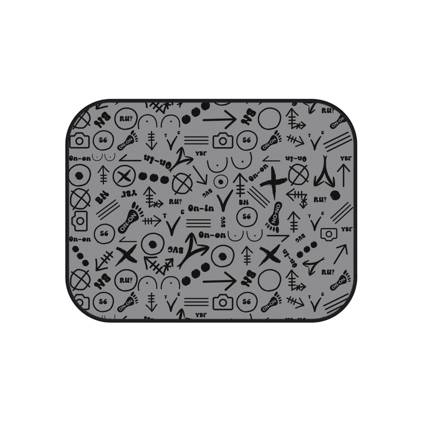 WAH3 Hash Symbols Car Mats - Modern Design for Creative Souls, Auto Accessories, Personalized Gifts, Durable Floor Mats, Unique Car Decor