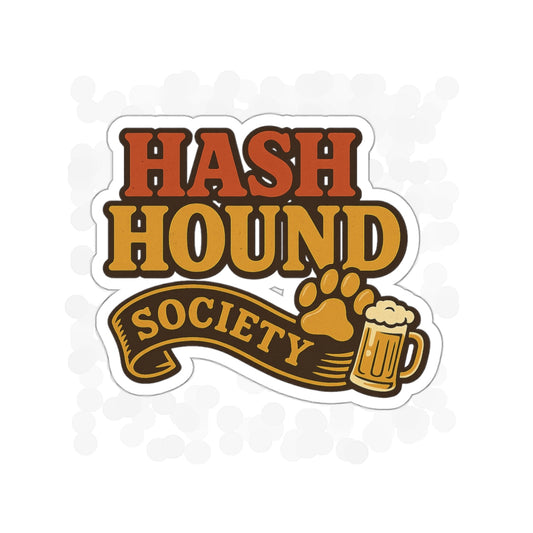 Hash Hound Society Die-Cut Stickers, Perfect for Gifting, Decor, Home Bar, Party Favors, or Personalization