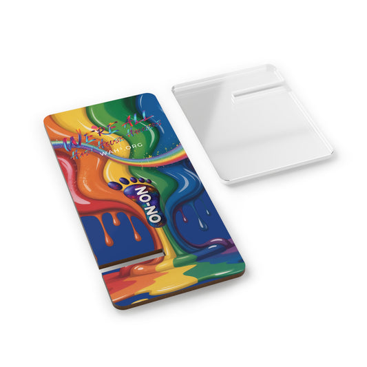 WAH3 Rainbow Liquid Paint Mobile Display Stand for Smartphones - Vibrant Artful Design
