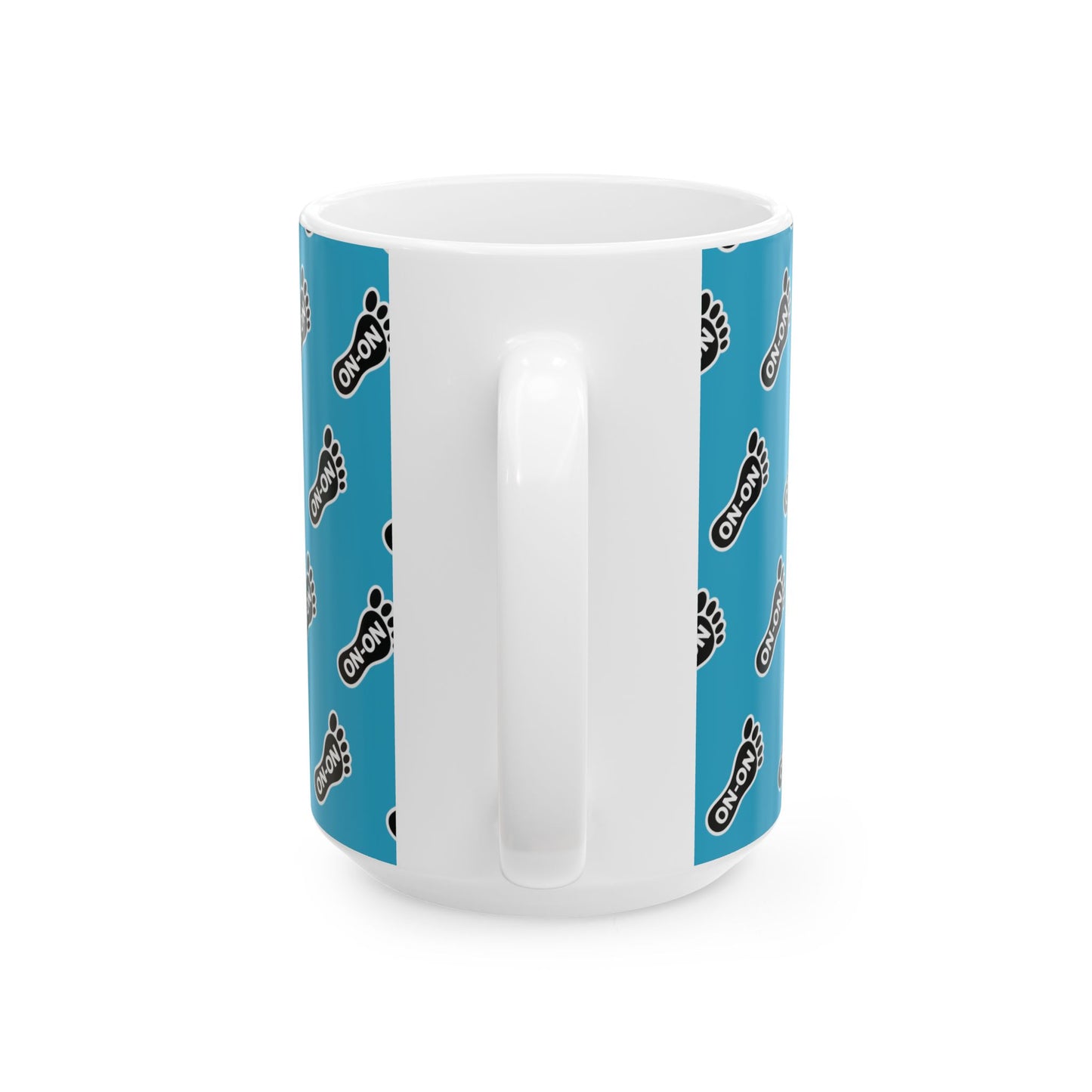 WAH3 Turquoise On-On Foot Ceramic Mug - 11oz & 15oz