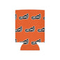 WAH3 On-on Orange Footprint Can Cooler – Fun & Quirky Drink Sleeve for Parties