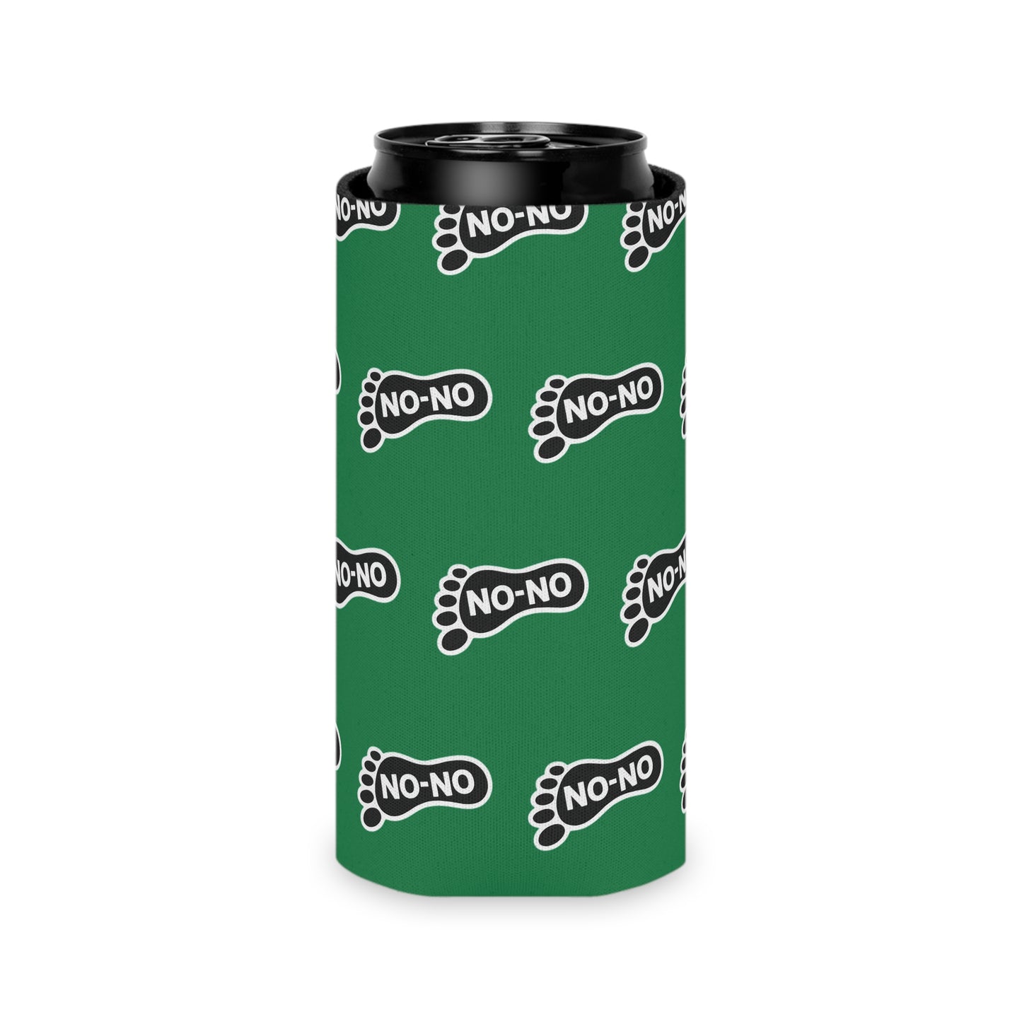 Copy of WAH3 On-on Green Footprint Can Cooler – Fun & Quirky Drink Sleeve for Parties