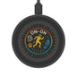 WAH3 On-On Logo Quake Wireless Charging Pad - Fun & Colorful Design for Tech Lovers
