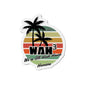 WAH3 Tropical Die-Cut Magnet | Fun Decor for Fridge, Office, or Locker | Perfect Gift for Space Lovers, Kids, and Students