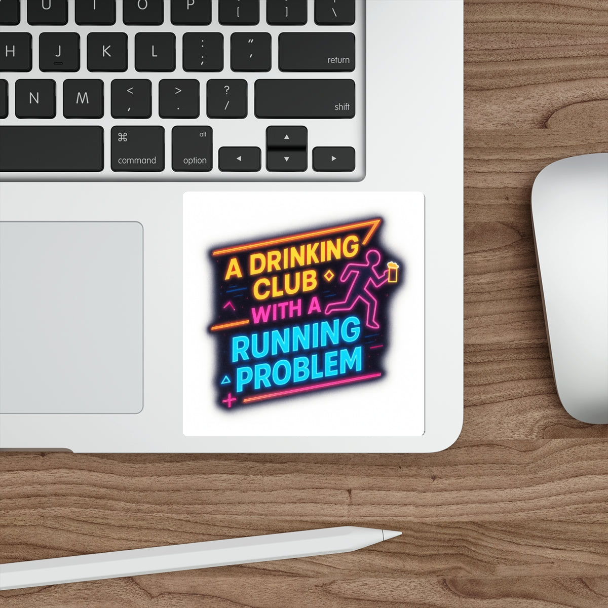 WAH3 Neon Drinking Club Die-Cut Stickers