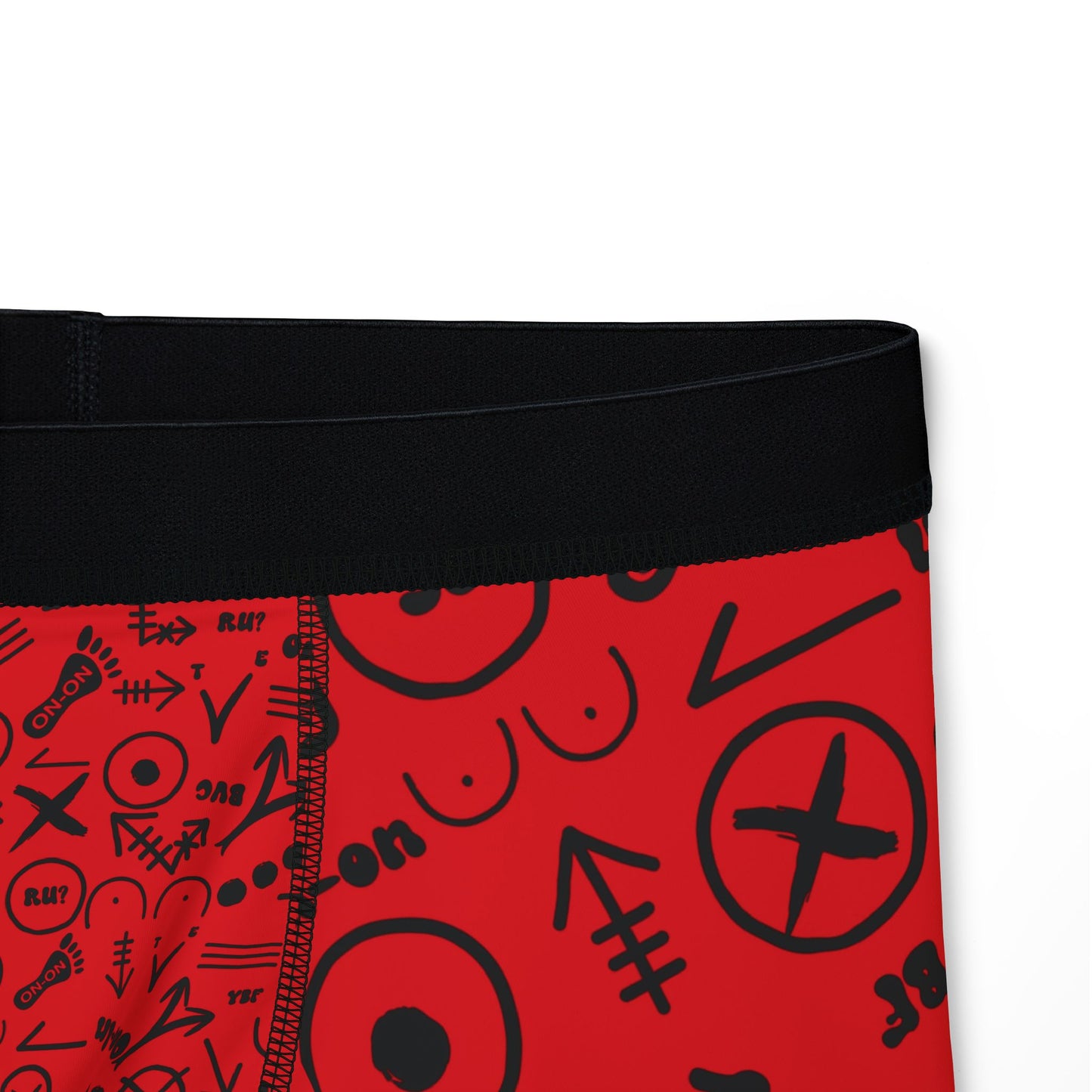 WAH3 Hash Symbols Red Men's Boxers, Unique Printed Underwear, AOP Boxers for Everyday Comfort, Fun Gift for Men, Stylish Menswear