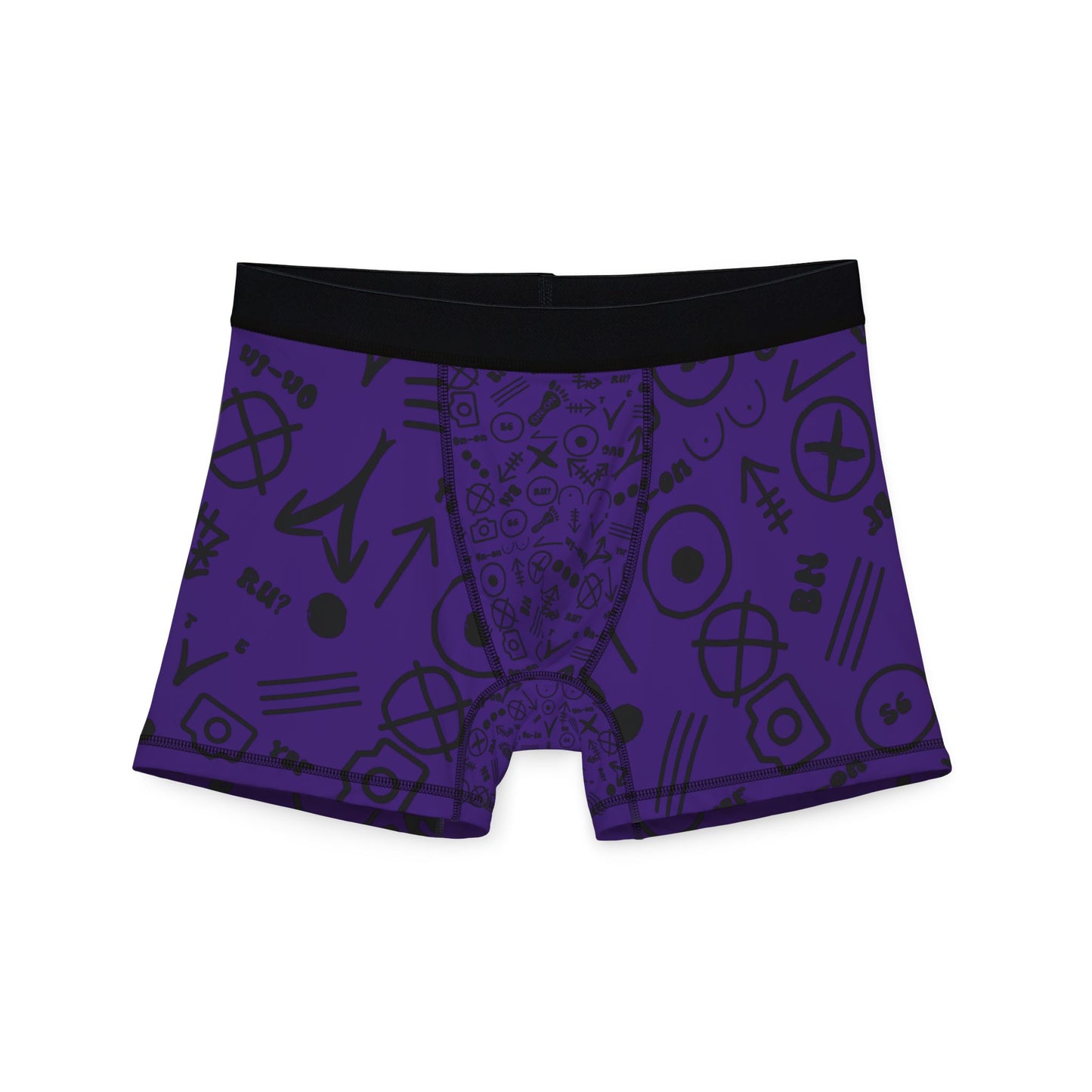WAH3 Hash Symbols Purple Men's Boxers, Unique Printed Underwear, AOP Boxers for Everyday Comfort, Fun Gift for Men, Stylish Menswear