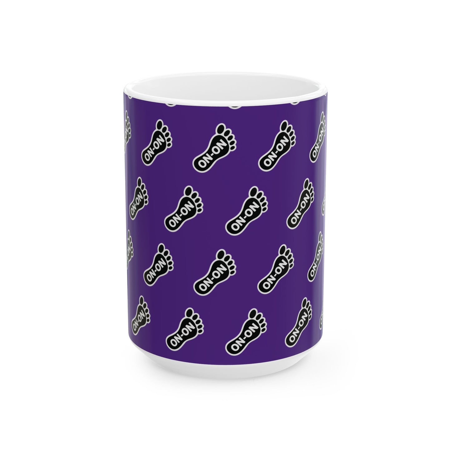 WAH3 Purple On-On Foot Ceramic Mug - 11oz & 15oz