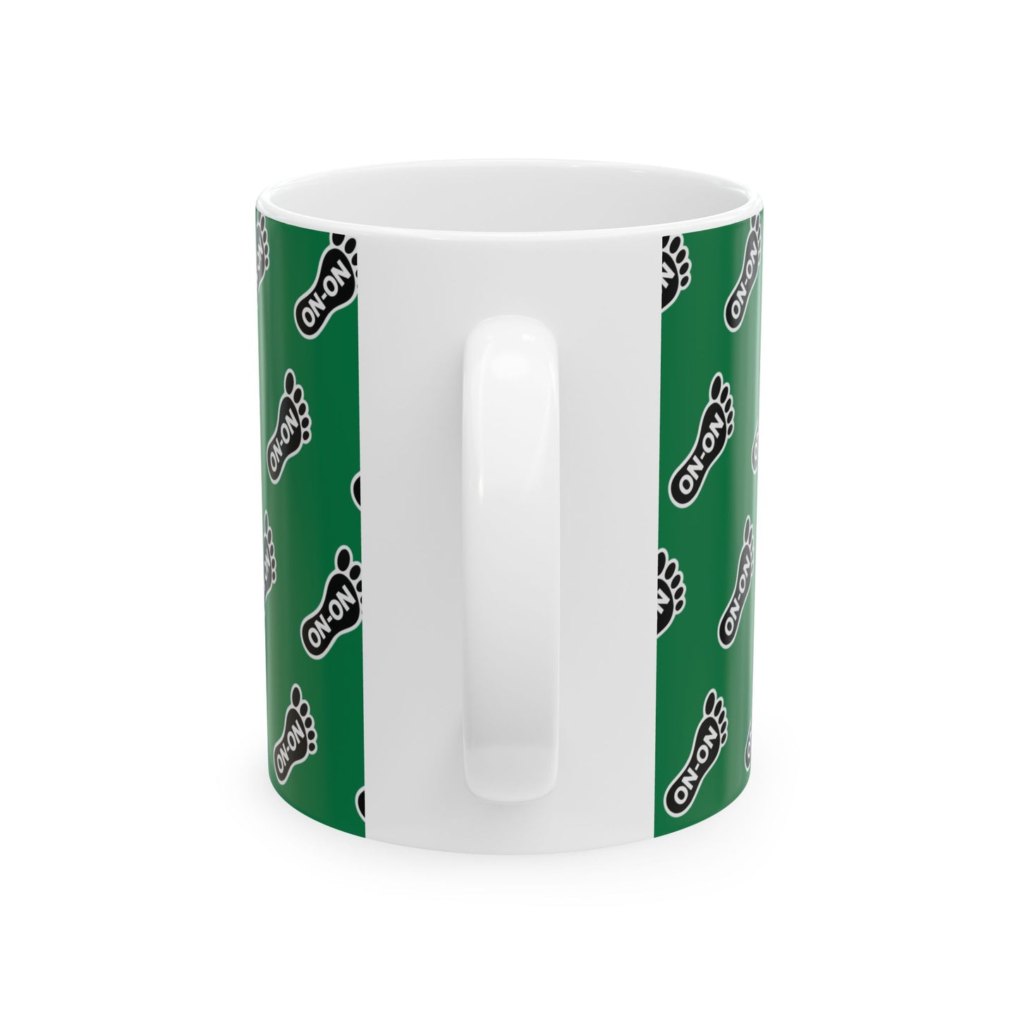 WAH3 Green On-On Foot Ceramic Mug - 11oz & 15oz