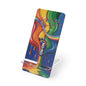WAH3 Rainbow Liquid Paint  Mobile Display Stand for Smartphones - Vibrant Artful Design