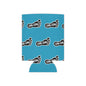 WAH3 On-on Sky Blue Footprint Can Cooler – Fun & Quirky Drink Sleeve for Parties