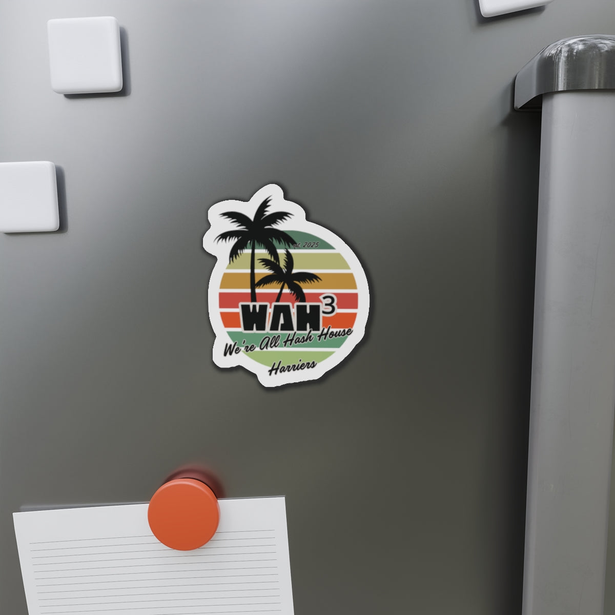 WAH3 Tropical Die-Cut Magnet | Fun Decor for Fridge, Office, or Locker | Perfect Gift for Space Lovers, Kids, and Students