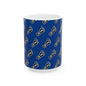 WAH3 Blue On-On Foot Ceramic Mug - 11oz & 15oz