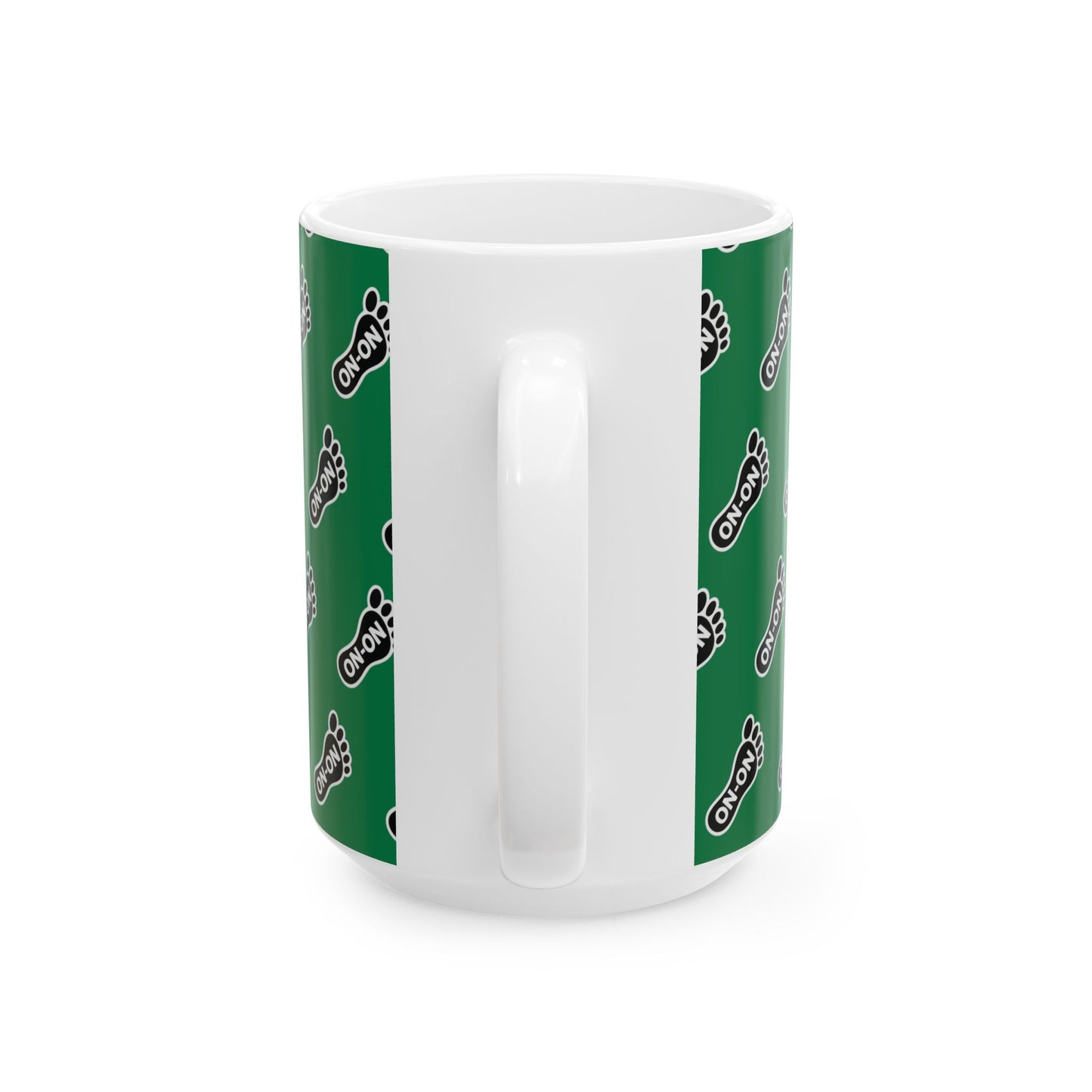WAH3 Green On-On Foot Ceramic Mug - 11oz & 15oz