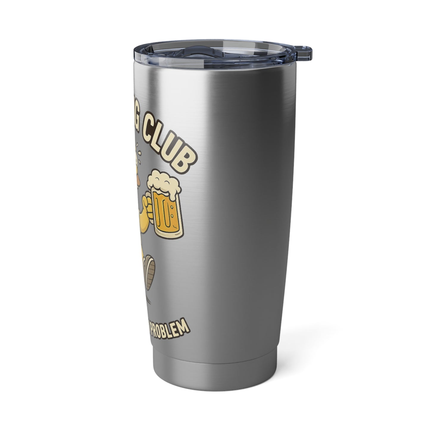 WAH3 Drinking Club Simpsons Parody, 20oz Insulated Mug, Funny Gift for Drinkers, Gag Gift for Birthdays, Party Accessory