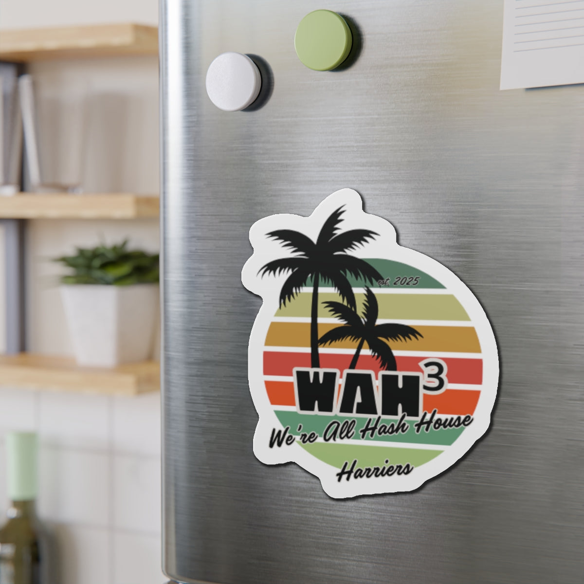 WAH3 Tropical Die-Cut Magnet | Fun Decor for Fridge, Office, or Locker | Perfect Gift for Space Lovers, Kids, and Students