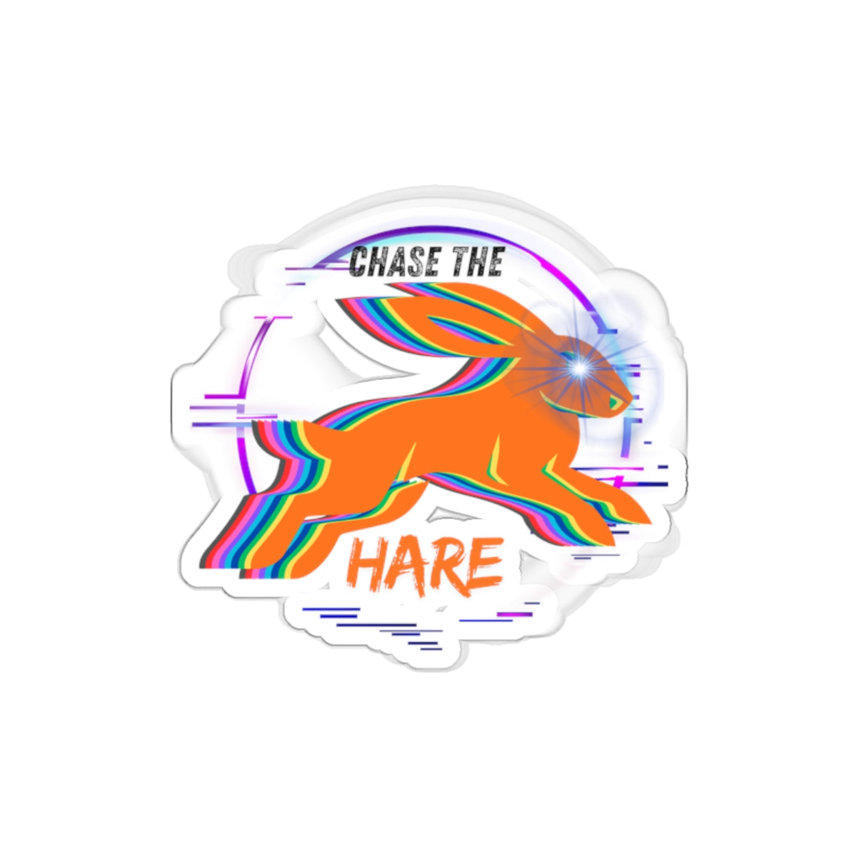 WAH3 Chase The Hare Die-Cut Stickers
