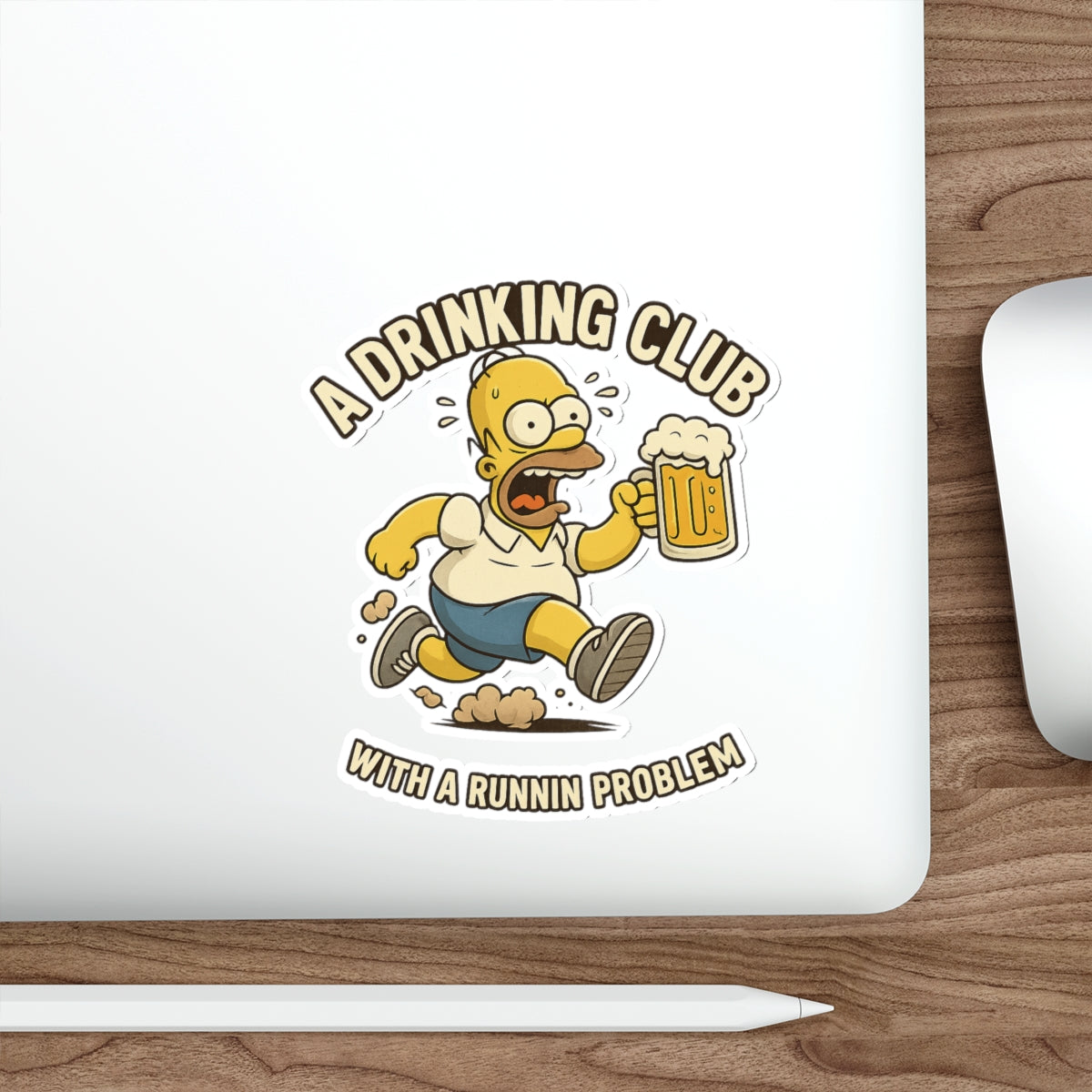 Funny Simpsons Parody Beer-Themed Die-Cut Stickers, Perfect for Gifting, Decor, Home Bar, Party Favors, or Personalization