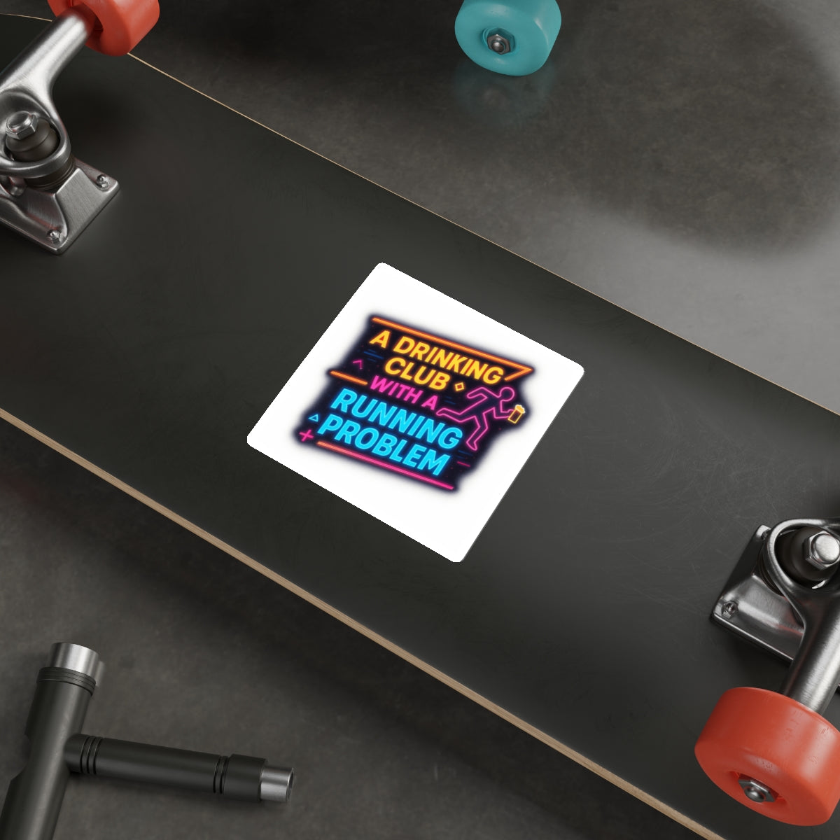 WAH3 Neon Drinking Club Die-Cut Stickers