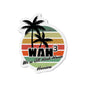 WAH3 Tropical Die-Cut Magnet | Fun Decor for Fridge, Office, or Locker | Perfect Gift for Space Lovers, Kids, and Students