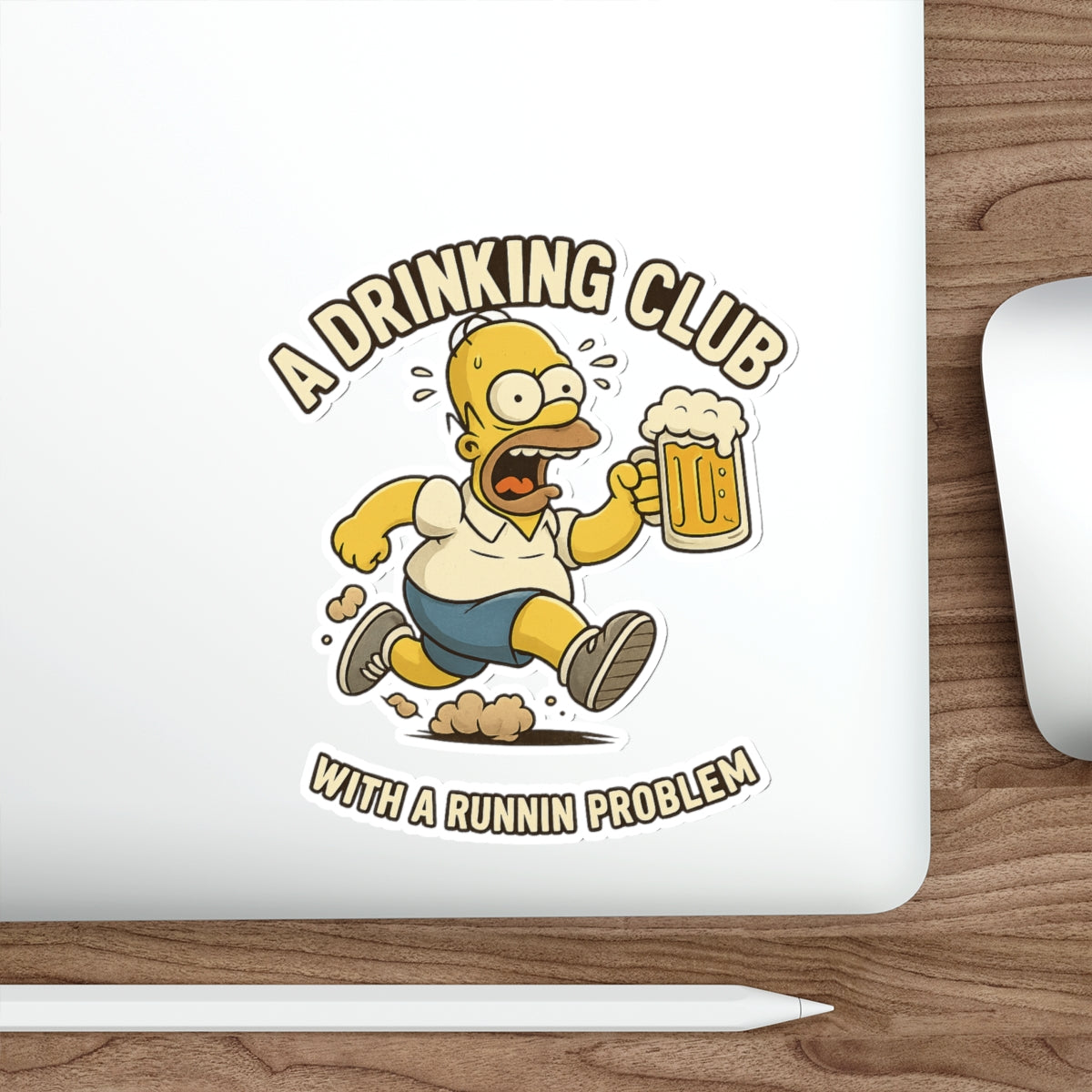 Funny Simpsons Parody Beer-Themed Die-Cut Stickers, Perfect for Gifting, Decor, Home Bar, Party Favors, or Personalization