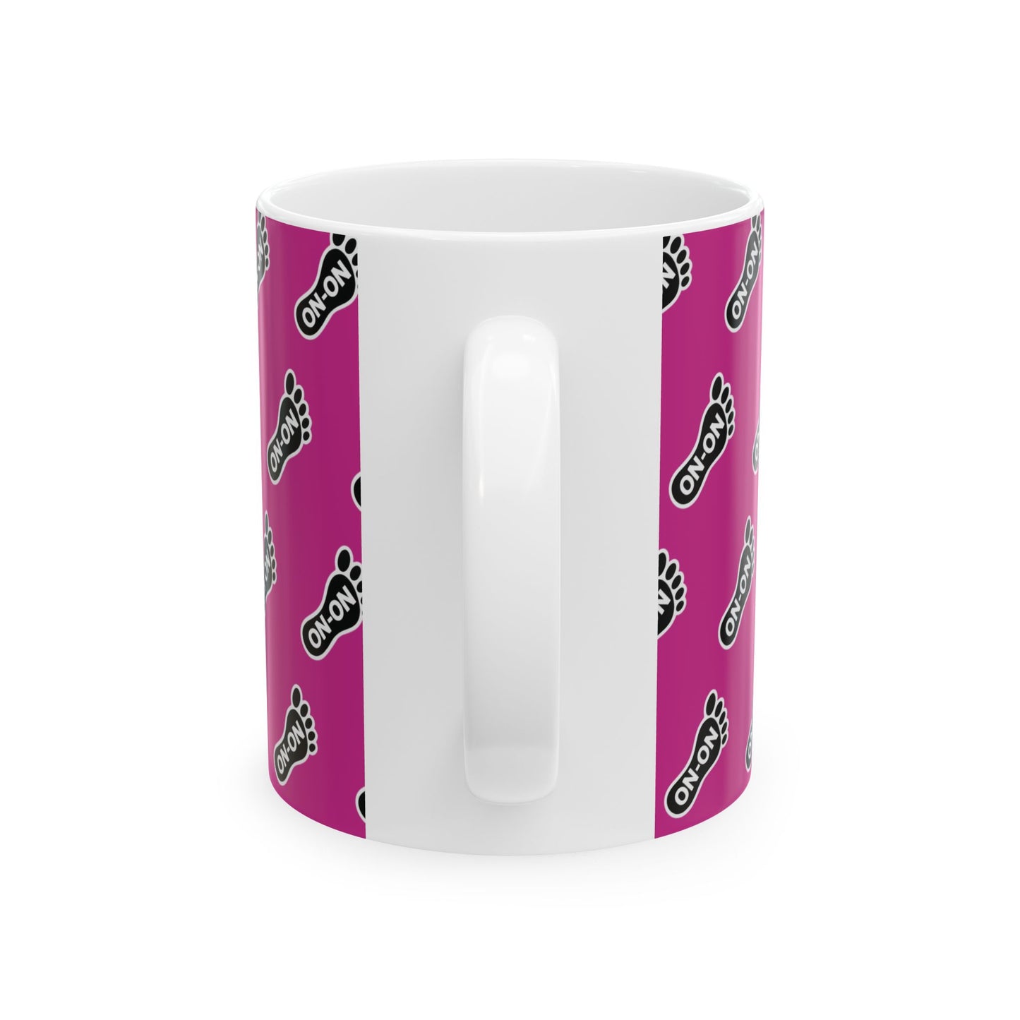 WAH3 Pink On-On Foot Ceramic Mug - 11oz & 15oz