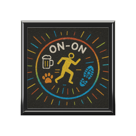 WAH3 On-on Colorful Jewelry Box for Runners, Unique Gift for Sports Enthusiasts, Running Motivational Keepsake, Storage for Jewelry & Memories, [...]