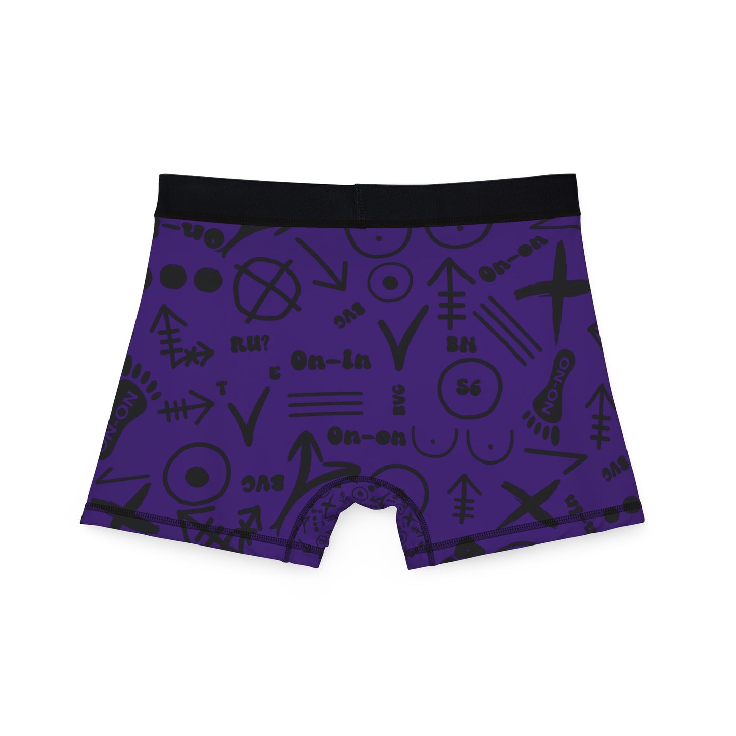 WAH3 Hash Symbols Purple Men's Boxers, Unique Printed Underwear, AOP Boxers for Everyday Comfort, Fun Gift for Men, Stylish Menswear