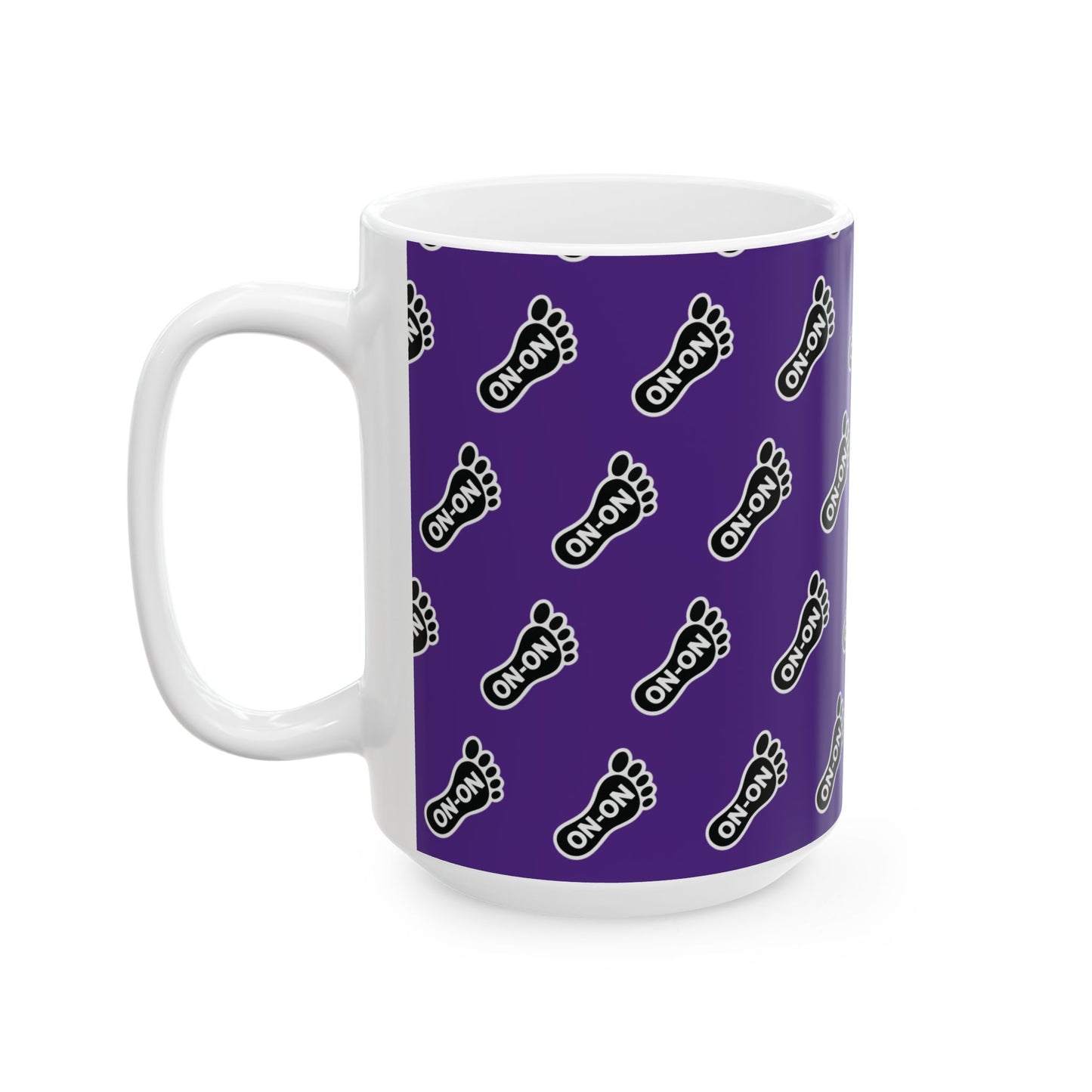WAH3 Purple On-On Foot Ceramic Mug - 11oz & 15oz