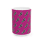 WAH3 Pink On-On Foot Ceramic Mug - 11oz & 15oz