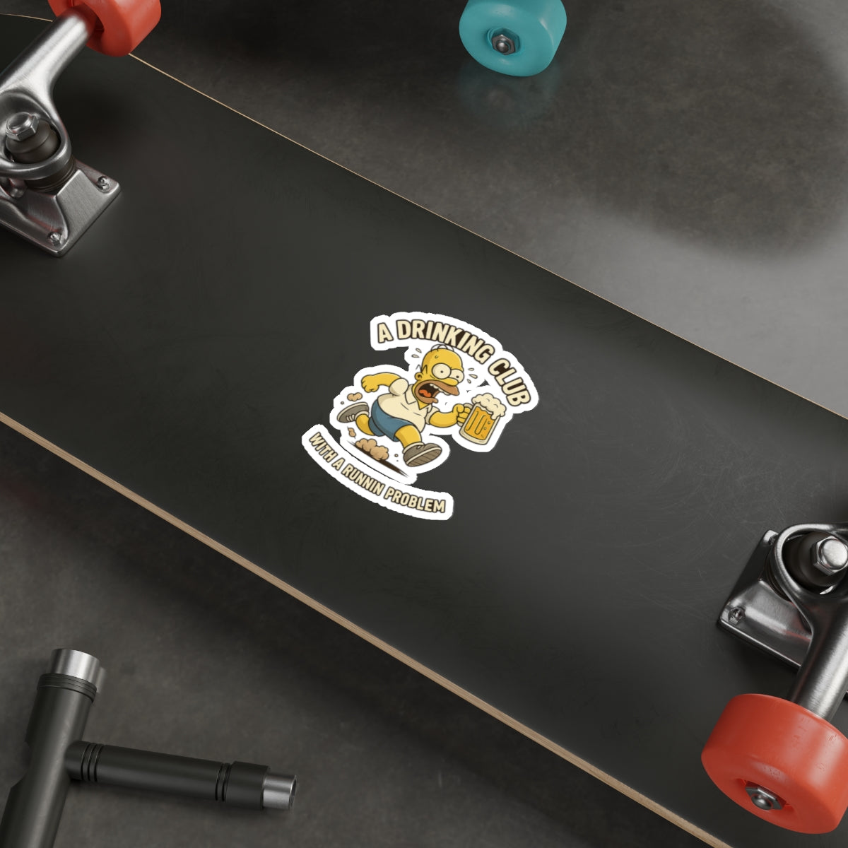 Funny Simpsons Parody Beer-Themed Die-Cut Stickers, Perfect for Gifting, Decor, Home Bar, Party Favors, or Personalization