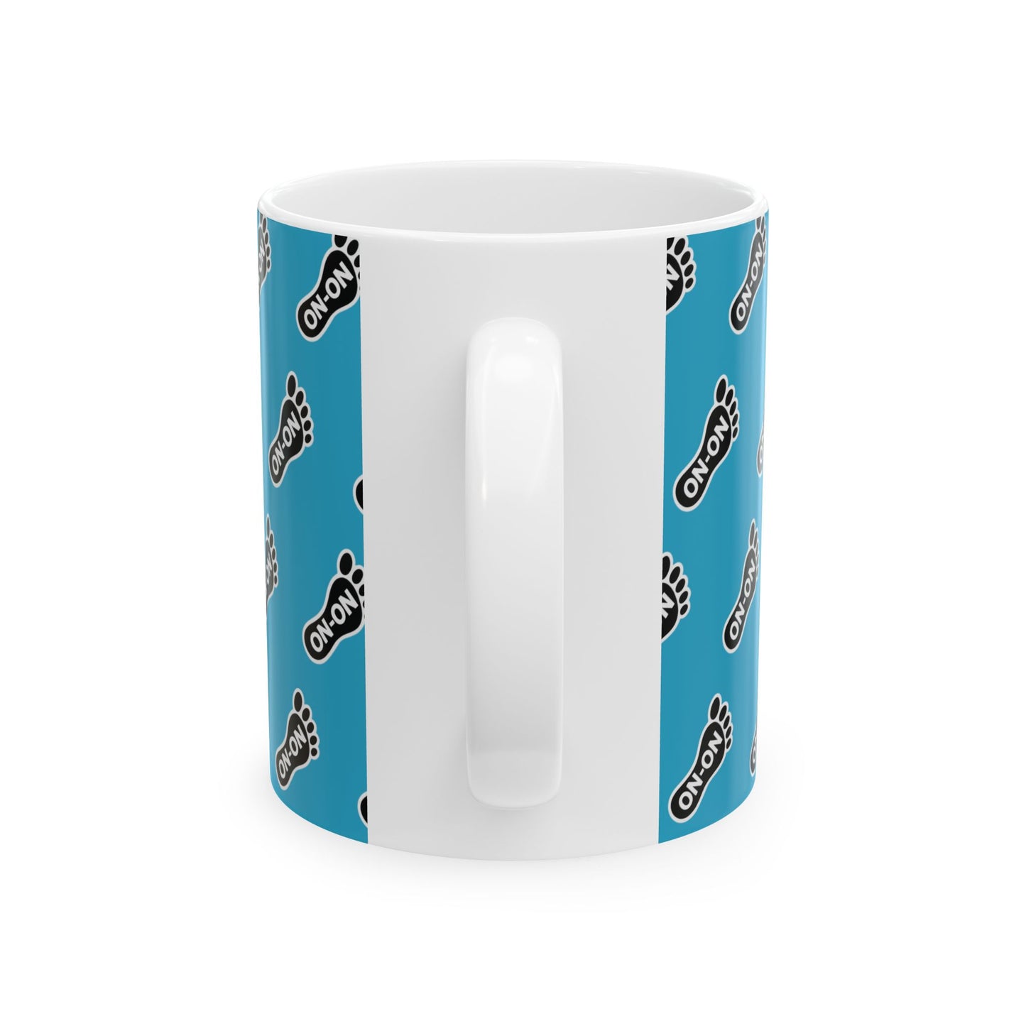 WAH3 Turquoise On-On Foot Ceramic Mug - 11oz & 15oz
