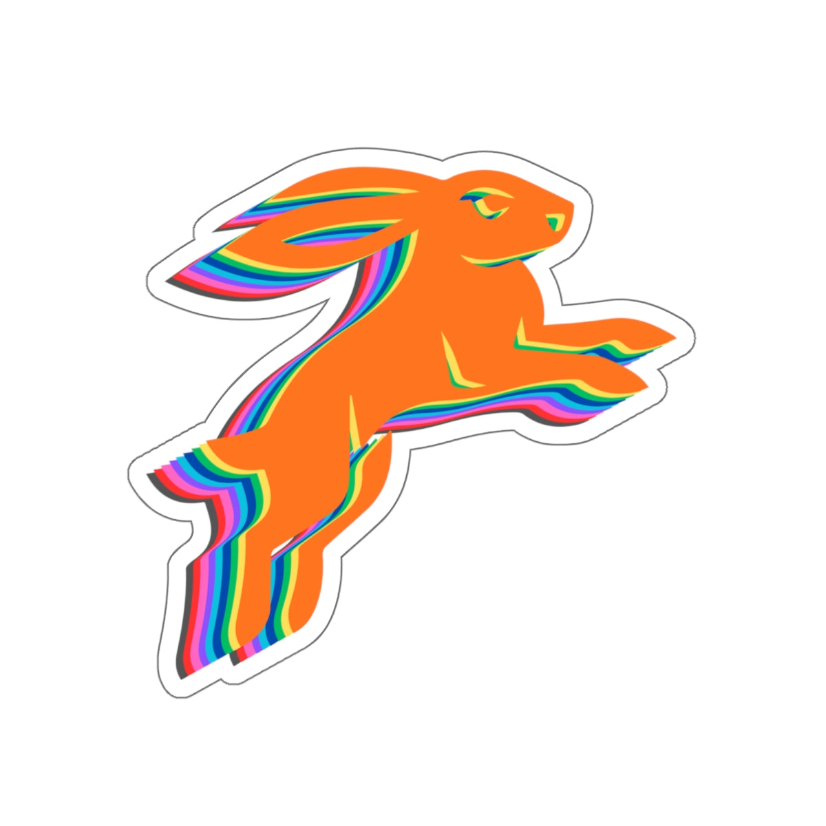 WAH3Hash Hare Die-Cut Stickers