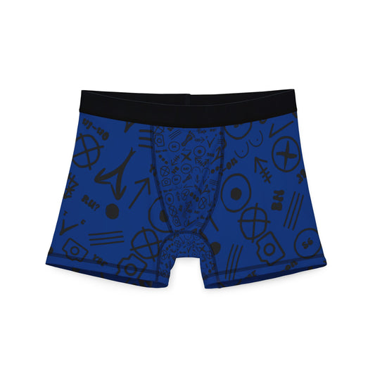 WAH3 Hash Symbols Blue Men's Boxers, Unique Printed Underwear, AOP Boxers for Everyday Comfort, Fun Gift for Men, Stylish Menswear