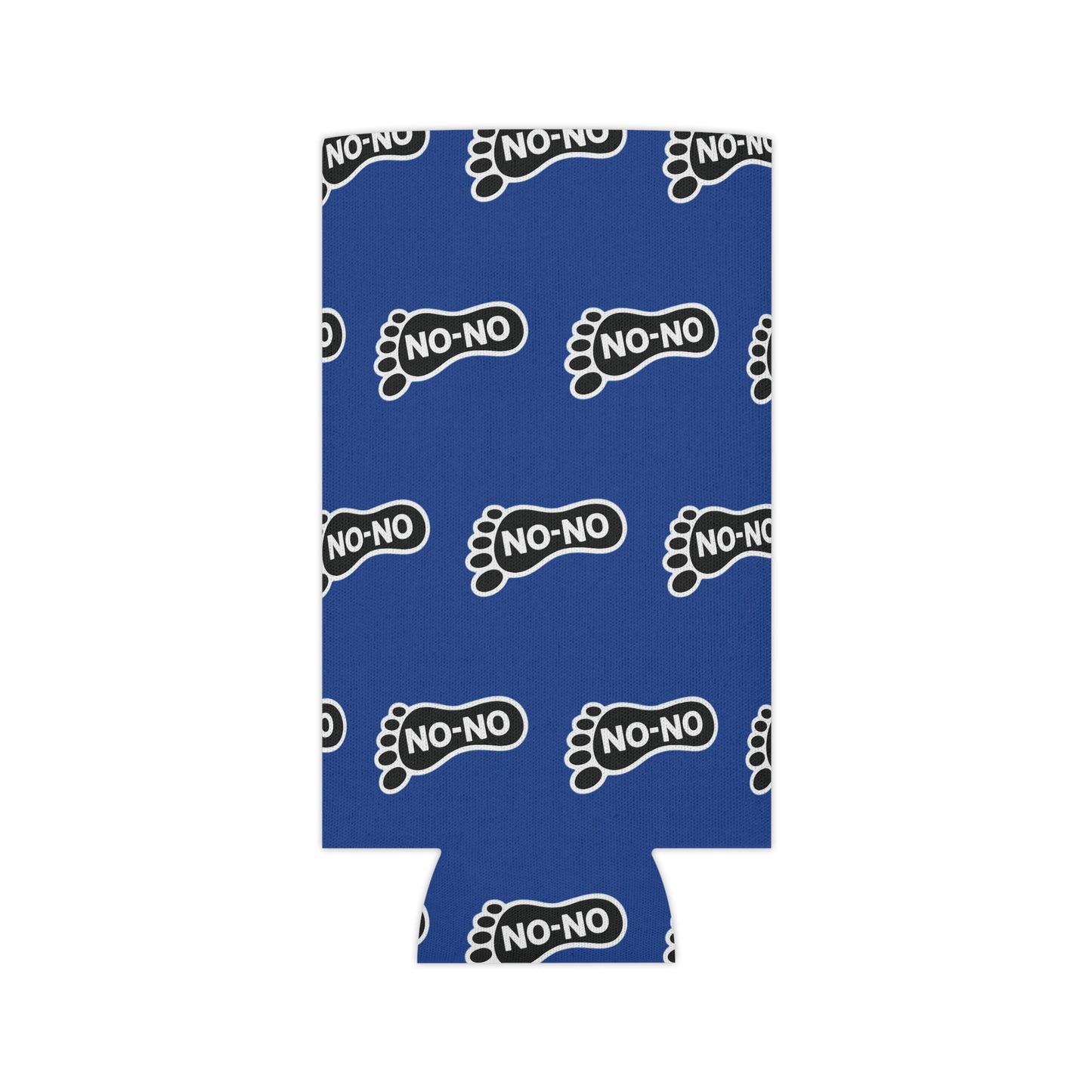 WAH3 On-on Blue Footprint Can Cooler – Fun & Quirky Drink Sleeve for Parties