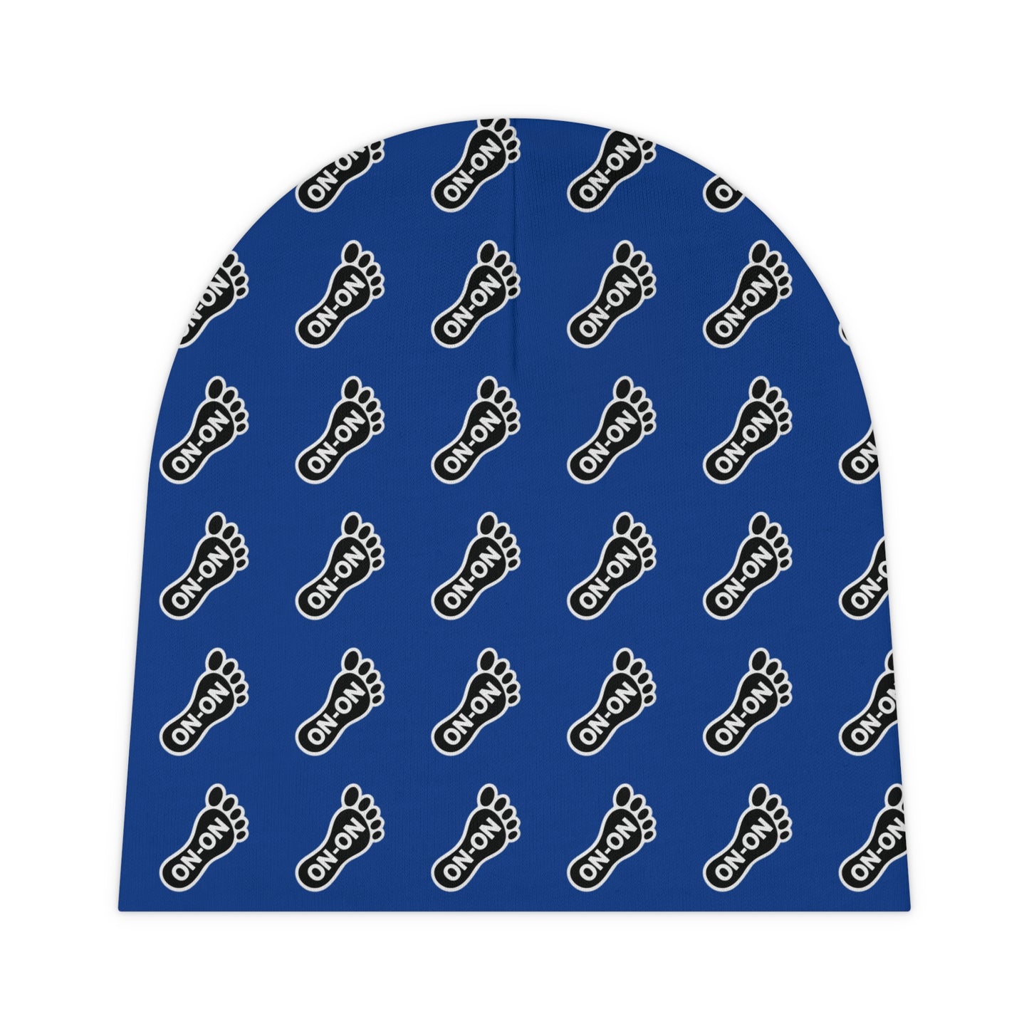 WAH3 On-on Foot Blue Baby Beanie | Cute Newborn Gift, Baby Shower Accessory, Everyday Comfort, Infant Hat, First Christmas Beanie