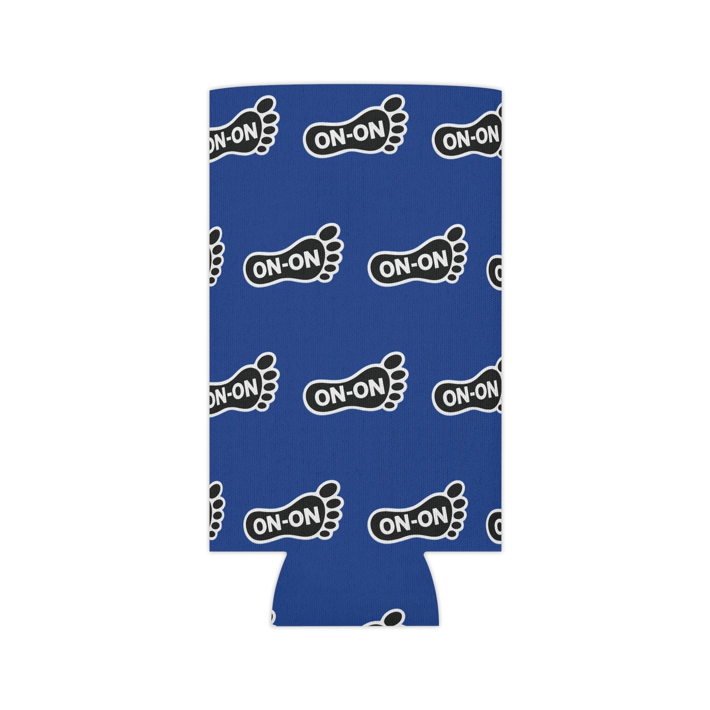 WAH3 On-on Blue Footprint Can Cooler – Fun & Quirky Drink Sleeve for Parties