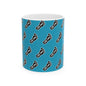 WAH3 Turquoise On-On Foot Ceramic Mug - 11oz & 15oz